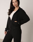 swest Set de trening hanorac cu fermoar și pantaloni largi Metters Negru