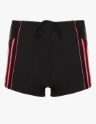 swest Slip de baie Negru-Fucsia cu Dungi și Șnur Milorelia