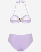 swest Sutien Bikini Violet cu Model Geometric Chiloți Tip Figă Ulosalia
