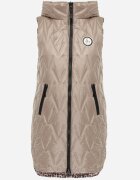 swest Vestă fără mâneci cu două fețe matlasată și cu glugă pe cealaltă parte animal print Estefana Maro