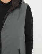 swest Vestă Verde Reversibilă cu Glugă Decorată cu Cusături Matlasate Tuliona