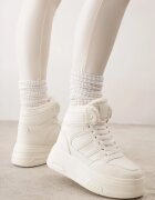swin shoes Ghete de zăpadă cu șireturi în stil sneakers pe platformă Lennara Bej