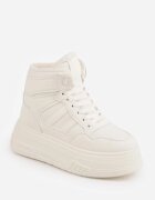 swin shoes Ghete de zăpadă cu șireturi în stil sneakers pe platformă Lennara Bej