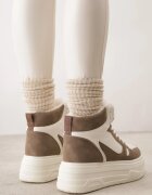 swin shoes Ghete de zăpadă în stil sneakers pe talpă groasă Fiasha Bej