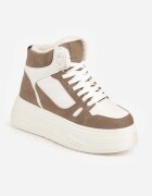 swin shoes Ghete de zăpadă în stil sneakers pe talpă groasă Fiasha Bej