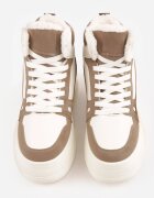 swin shoes Ghete de zăpadă în stil sneakers pe talpă groasă Fiasha Bej