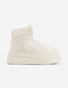 swin shoes Ghete de zăpadă în stil sneakers pe talpă groasă Fiasha Bej