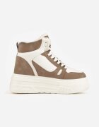 swin shoes Ghete de zăpadă în stil sneakers pe talpă groasă Fiasha Bej