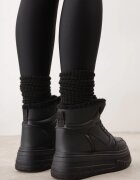 swin shoes Ghete de zăpadă în stil sneakers pe talpă groasă Fiasha Negre