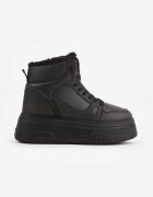 swin shoes Ghete de zăpadă în stil sneakers pe talpă groasă Fiasha Negre