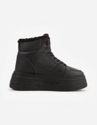swin shoes Ghete de zăpadă în stil sneakers pe talpă groasă Fiasha Negre