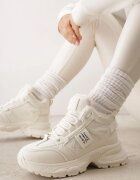 swin shoes Sneakers pe talpă groasă cu inscripții Lennala Bej