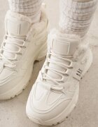 swin shoes Sneakers pe talpă groasă cu inscripții Lennala Bej