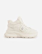 swin shoes Sneakers pe talpă groasă cu inscripții Lennala Bej