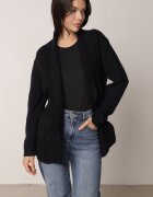 tandem Cardigan fără închidere cu buzunare fără șireturi Morcos Bleumarin