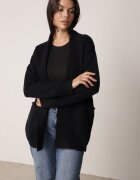 tandem Cardigan fără închidere cu buzunare fără șireturi Morcos Bleumarin