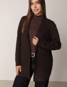tandem Cardigan fără închidere cu buzunare fără șireturi și adaos de cașmir Morcos Maro