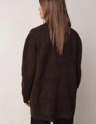 tandem Cardigan fără închidere cu buzunare fără șireturi și adaos de cașmir Morcos Maro