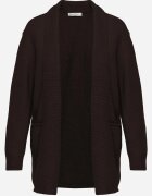 tandem Cardigan fără închidere cu buzunare fără șireturi și adaos de cașmir Morcos Maro