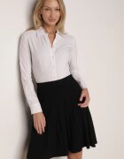 tandem Fustă Evazată Neagră cu Cașmir și Talie Înaltă Agrea