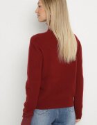 tandem Maletă Clasică Bordo cu Viscoză și Lână Salentie