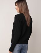 tandem Pulover clasic cu croială dreaptă și decolteu rotund Milor Negru