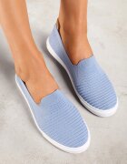  Tenisi Albaștri cu Partea Superioară Elastică Tip Slip-on Zairena