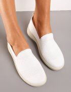  Tenisi Albi în stil Mocasini Sport cu Carâmb Elastic Meeporis