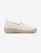  Tenisi Albi în stil Mocasini Sport cu Carâmb Elastic Meeporis