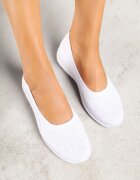  Tenisi Albi slip-on cu perforație delicată Firsedi