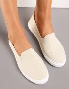 Tenisi Bej cu carâmb elastic slip-on Zairena