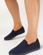  Teniși bleumarin din material textil cu talpă plată Ediany