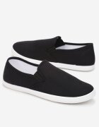  Tenisi negri slip-on din material Kalaiya
