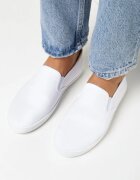  Tenisi slip-on albi din material textil Kalaiya