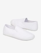  Tenisi slip-on albi din material textil Kalaiya