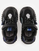 tom.m Adidași sport negri cu velcro stil Chunky cu branț din piele Doreama