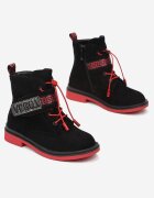 tom.m Botine Negru-Roșii Diomeope