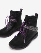 tom.m Botine Negru-Violet Diomeope