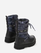 tom.m Ghete de zăpadă Bleumarin Matlasate cu Legare Originală Zetilde