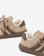 tom.m Pantofi sport Bej închis Sneakers Tip Tenis cu Branț din piele Hottane
