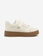 tom.miki Pantofi Sport Albi Sneakers cu Dungi Decorative Setindra