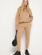tp collection Pantaloni Bej de Trening cu Decorație pe Lateral Rialane