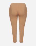 tp collection Pantaloni bej din bumbac decorați cu șnur cu inscripția Olemira