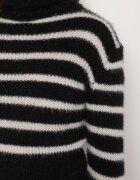 tricot station Maletă Clasic Negru Decorat cu Dungi Nelonis