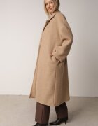 tricot station Palton Bej Oversize Cu un rând de nasturi Gardalena