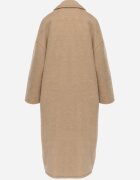 tricot station Palton Bej Oversize Cu un rând de nasturi Gardalena