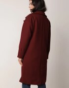 tricot station Palton Bordo Dublu Lung Swane