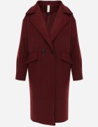 tricot station Palton Bordo Dublu Lung Swane