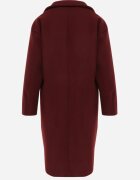 tricot station Palton Bordo Dublu Lung Swane