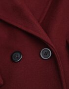 tricot station Palton Bordo Dublu Lung Swane